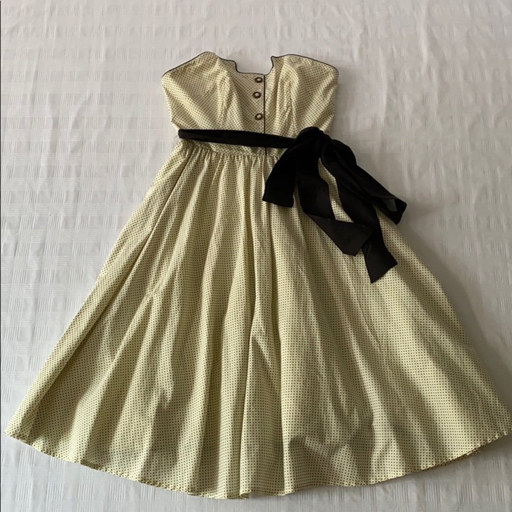 Girls from Savoy strapless dress size zero.
